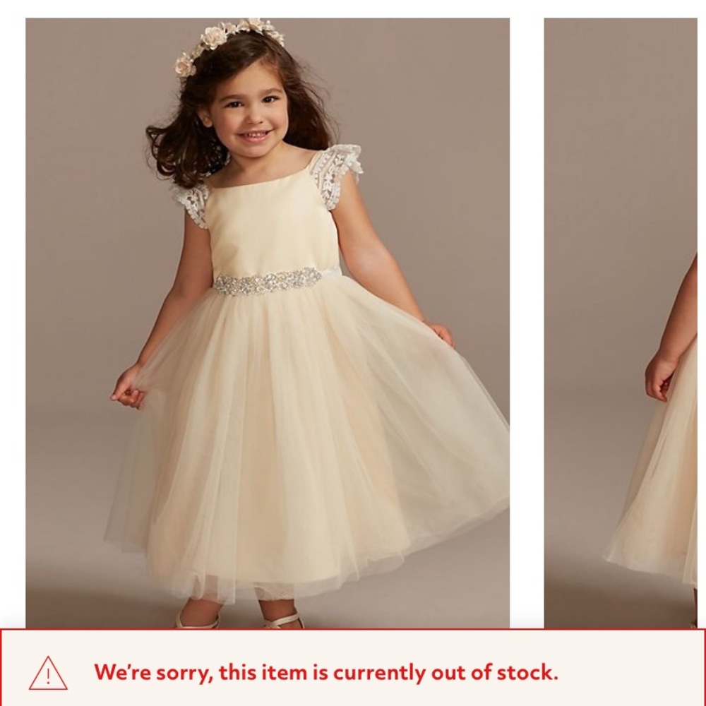 ISO!!!!!! David’s bridal style “OP265” 18 months or 2T!